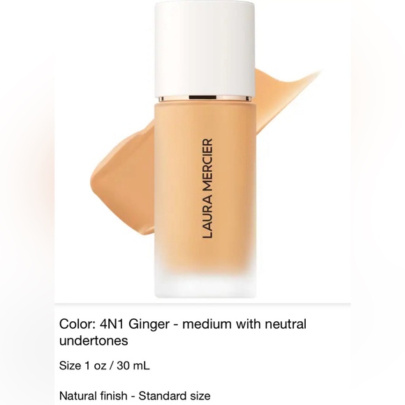 Laura Mercier Real Flawless Weightless Perfecting Foundation in 4N1 GINGER *BNIB - Picture 5 of 13